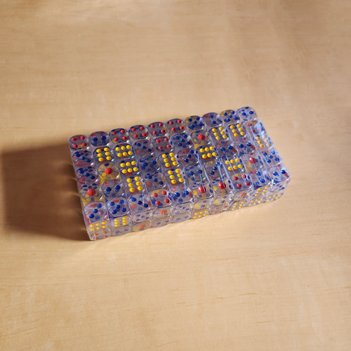 100 pieces gaming dice - gaming, d6