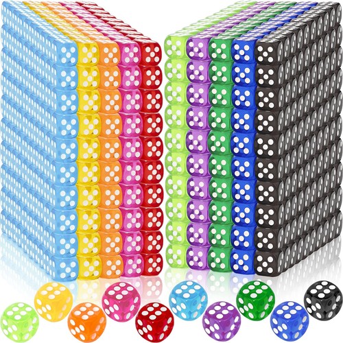 100 pieces colored dice - 100,
